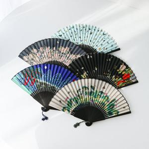 [박씨상방] (국내제작)전통 실크 대나무 접부채