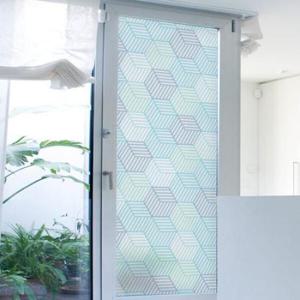 아트박스/꾸밈 am011-파란큐브패턴_유리문시트지