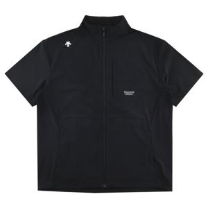데상트 경량 스탠드넥 반팔 바람막이 SP323TWB72BLK