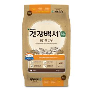 건강백서 순 건강한피부 7.2kg 강아지 애견 대용량사료