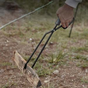 숯 장작 집게 캠핑 바베큐 불멍 화로 집게 감성 원목 숯집게 장작집게 캠핑용집게 화로집게 바베큐집게