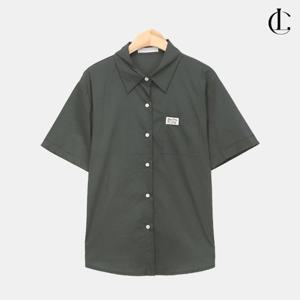 엘케이트 여성 반팔 롤업셔츠 루즈핏 시원한소재 여름 면남방 LBB004