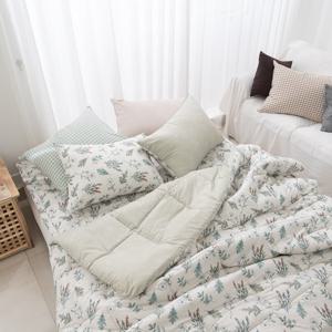 [르헤브] 플로럴 소프트 마이크로 차렵이불 패드세트 (SS/싱글)