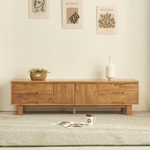 G422 고무나무 원목 수납 거실장 1800 1color