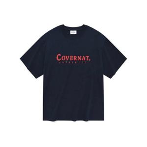커버낫반팔티 CQK CO2402ST02-NA 어센틱 로고 티셔츠 네이비