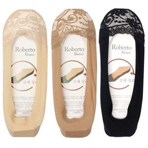 [서울양말]앞코 레이스 덧신 페이크삭스 전체 실리콘덧신 시스루 양말