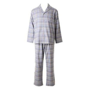비너스  남성 부드럽고 따뜻한 기모 심플 체크 선염 파자마(VPA4555M)