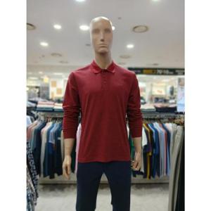 크로커다일 세이브존05 폴리혼방 자카드 폴로 티셔츠 가을 겨울 빨강색 ABTP3703 75