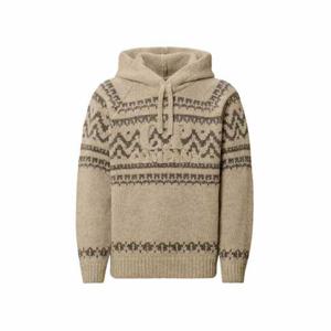 시피컴퍼니 자카드 울 니트 후드 그레이 남성 19CMKN291A 110507J V01