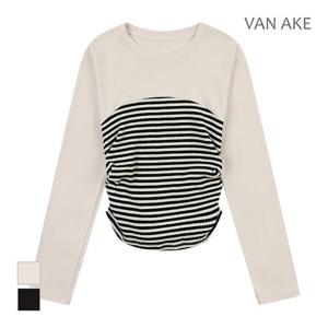 [반에이크][반에이크] 스트라이프 슬림 티셔츠_VB3YTSQ326Z (P00