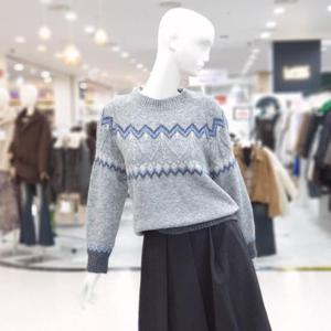 abfz sh06 윈터 블루 노르딕 니트 SLBNA1W33A