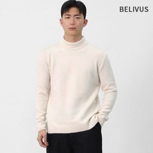 빌리버스 남성 간절기 데일리 클래식 비즈니스 하프넥 반폴라 베이직 니트 BROV010