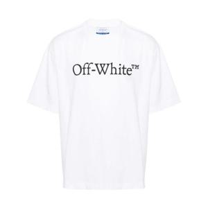 오프화이트 반팔 티셔츠 OMAA120C99JER008 0110 White