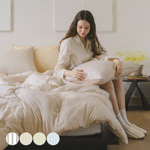 바자르 프렌치모닝 텐셀모달 100% 옥수수솜 사계절 차렵이불세트+패드 K