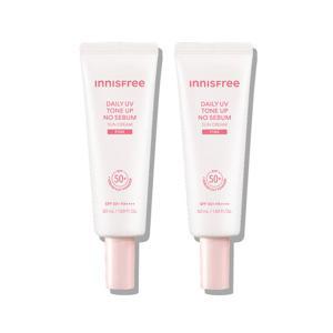 이니스프리 데일리 UV 톤업 노세범 선크림 50mL 2입 (3종 택1)