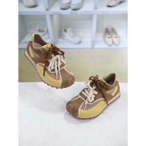 [코디엘루]투톤 소가죽 여성 스니커즈 운동화 5cm CDMD501153