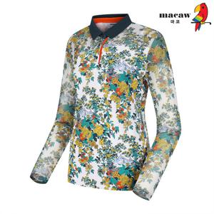 [마코] (여성)플라워프린트카라티셔츠_MPW1TS12