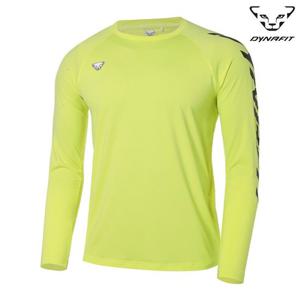 LJS  다이나핏  남성 (디모션) 긴팔티 라임 (YMP23248G1)