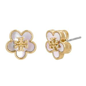 토리버치 157351 700 키라 플라워 로고 자개 귀걸이