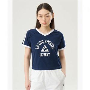 르꼬끄 우먼스 선데이 크롭 반팔티 - 네이비QQ122LRS35 409684