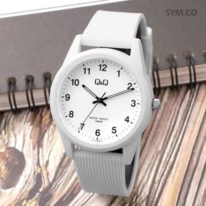 큐앤큐 VS12J-006Y 저소음 공무원 시험 간호사 학생 남녀공용 우레탄 시계 d