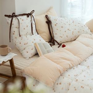 플로라 [신상특가] 버블로지 60수 아사 차렵이불 베개세트 SS