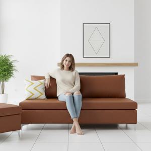 [더젠] 레토1800 평상형 소파(등쿠션포함)/3인용소파/모듈형소파