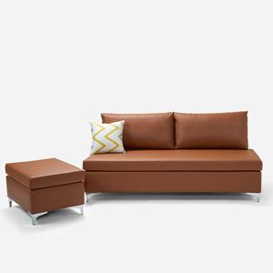 [더젠] 레토2020 평상형 소파세트(사각스툴,등쿠션포함)/3인용소