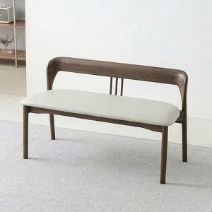 스코나 아델라 애쉬 원목 실리콘레더 1100 2인 벤치 의자