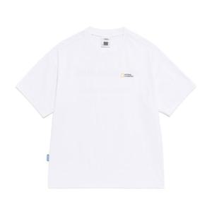 N262UTS992 크로우 소로나 쿨터치 레터링 그래픽 반팔 티셔츠 WHITE