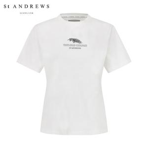 [세인트앤드류스] 공용 올드코스 프린팅 반팔티셔츠 831F2TR403_WH