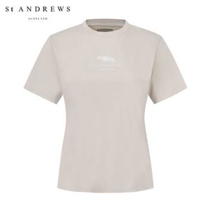 [세인트앤드류스] 공용 올드코스 프린팅 반팔티셔츠 831F2TR403_BG