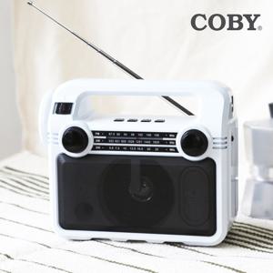 코비 COBY LED 손전등 라디오 블루투스 스피커 FM AM SW USB TF카드 캠핑용 CRF-35B