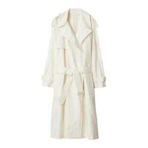24FW Burberry 아이보리 실크 트렌치 코트 8086313B9352 TP565312249