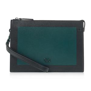 [발렌티노 가라바니] 공용 V로고 바이컬러 클러치 2Y2P0P09 AXI 73S