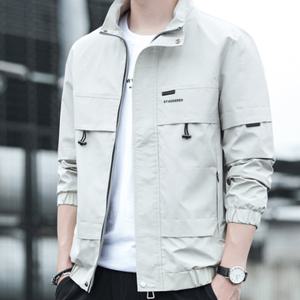 [위즈아이]남성 봄 가을 멀티 지퍼 포켓 점퍼 스탠드카라 자켓 W