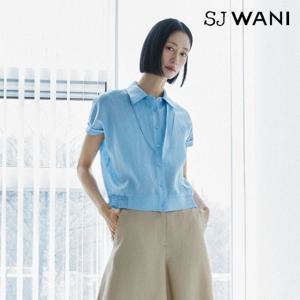 SJ와니 26SS 프렌치린넨 100 스카프 블라우스 1종