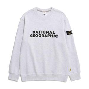 [백화점]내셔널지오그래픽 아라얀 로고 긴팔 맨투맨 티셔츠 N241USW040