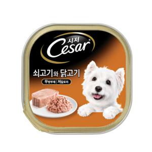 마즈 시저캔 소고기+닭고기 100g 강아지 습식캔