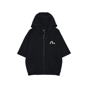 [에비수]나비 빅힐스 반팔 루즈핏 집업_EV2MZT701_BK