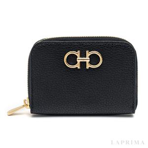 라프리마 [페라가모] 간치니 지퍼 어라운드 지갑 22-0406-BK