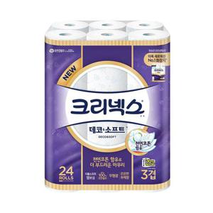 크리넥스 3겹 데코소프트와이드 35m24롤 1팩