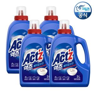 액츠 세탁세제 퍼펙트 베이킹소다 3L 용기 x 4개
