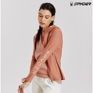 [스파이더] 여성 러닝 슬림핏 셋업 후드 집업 SPIPCNFT281WCOR