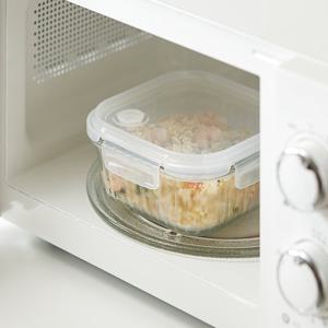 네오플램 웨이브락 내열유리 밀폐용기 V(스팀홀) 정사각 320ml