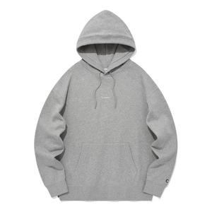 [커버낫] [TAG가 89,000] 오버핏 스몰 어센틱 로고 후디 멜란지 그레이