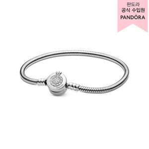 [판도라(주얼리)][백화점 보증서 제공]스파클링 크라운 오 스네이크 체인 브레이슬릿_599046C01