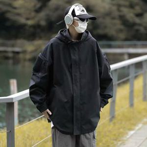 [더블디] 남성 캐주얼자켓 오버핏 스트릿 바람막이 IS-JK33