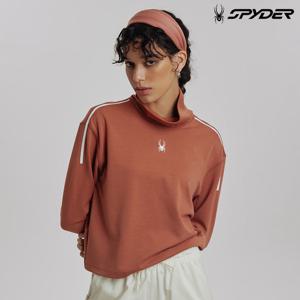 [스파이더] 여성 러닝 하이넥 소프트 롱 슬리브 SPIPCNRL282WCOR