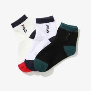 [휠라키즈] 세로리니어 중목양말 3매입 (FK3SCG1073X_OWH)